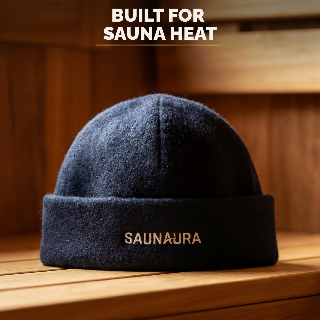 Saunaura™ Merino Wool Sauna Hat