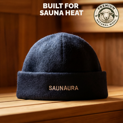 Saunaura™ Merino Wool Sauna Hat