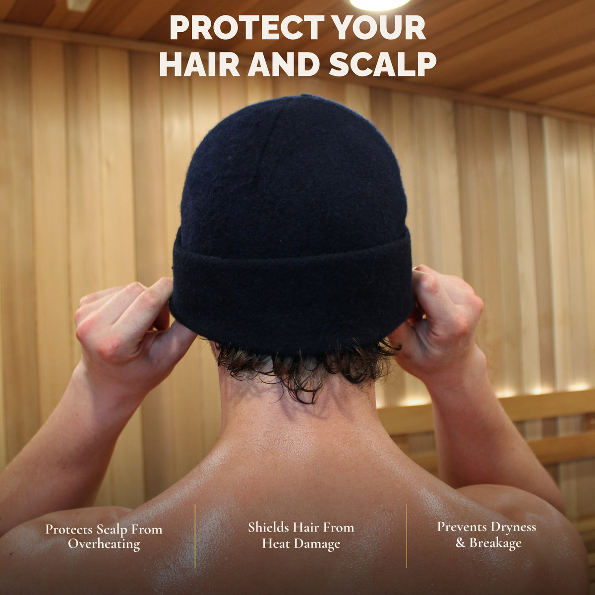 Saunaura™ Merino Wool Sauna Hat